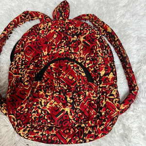 Cloth Backpack Red-Black-Yellow